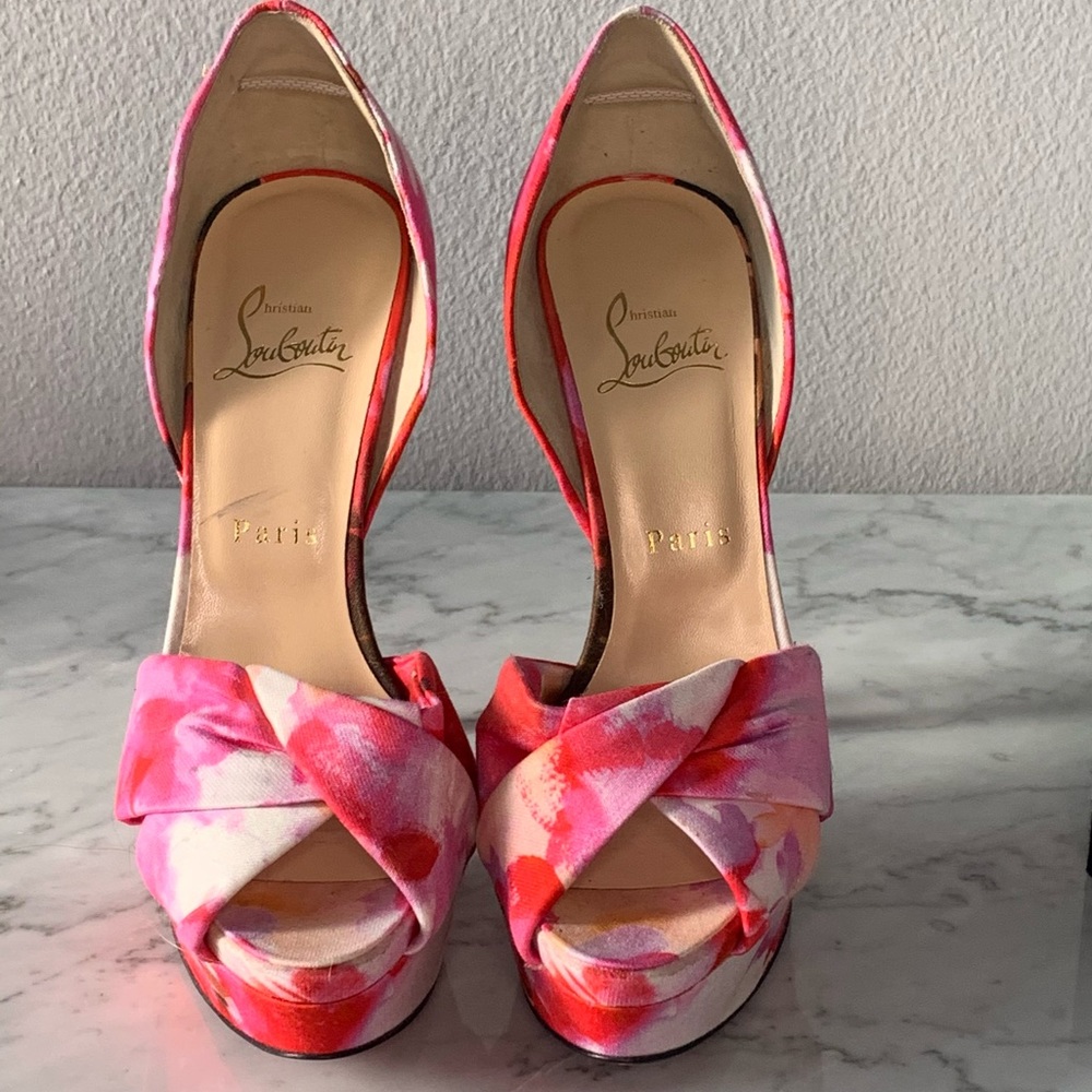 Floral Red Bottoms